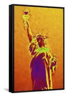 Statue of Liberty IV - In the Style of Oil Painting-Philippe Hugonnard-Framed Stretched Canvas