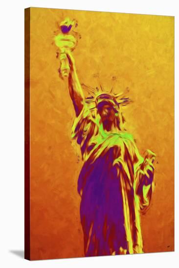 Statue of Liberty IV - In the Style of Oil Painting-Philippe Hugonnard-Stretched Canvas