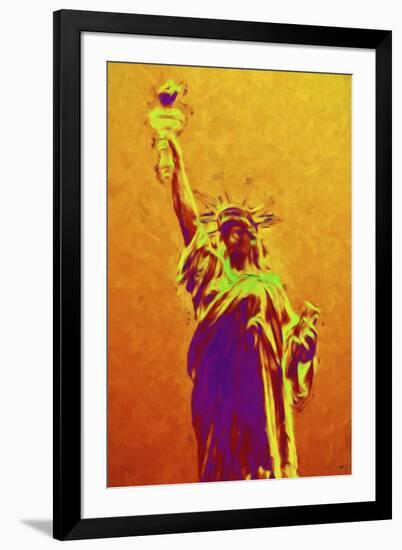 Statue of Liberty IV - In the Style of Oil Painting-Philippe Hugonnard-Framed Giclee Print