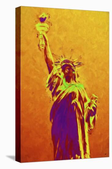 Statue of Liberty IV - In the Style of Oil Painting-Philippe Hugonnard-Stretched Canvas