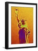 Statue of Liberty IV - In the Style of Oil Painting-Philippe Hugonnard-Framed Giclee Print