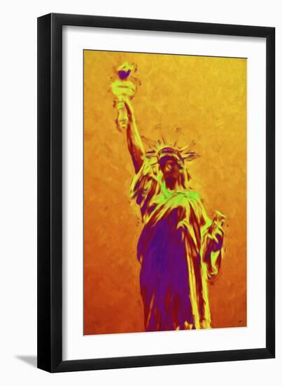 Statue of Liberty IV - In the Style of Oil Painting-Philippe Hugonnard-Framed Giclee Print