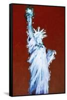 Statue of Liberty IX - In the Style of Oil Painting-Philippe Hugonnard-Framed Stretched Canvas