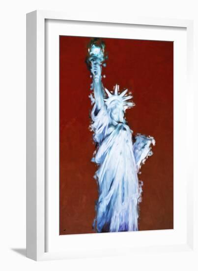 Statue of Liberty IX - In the Style of Oil Painting-Philippe Hugonnard-Framed Giclee Print