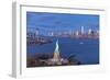 Statue of Liberty Jersey City and Lower Manhattan, New York City, New York, USA-Jon Arnold-Framed Photographic Print