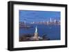 Statue of Liberty Jersey City and Lower Manhattan, New York City, New York, USA-Jon Arnold-Framed Photographic Print