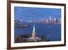 Statue of Liberty Jersey City and Lower Manhattan, New York City, New York, USA-Jon Arnold-Framed Photographic Print