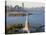 Statue of Liberty (Jersey City, Hudson River, Ellis Island and Manhattan Behind), New York, USA-Peter Adams-Stretched Canvas