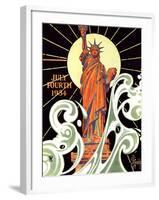 "Statue of Liberty,"July 7, 1934-Joseph Christian Leyendecker-Framed Giclee Print