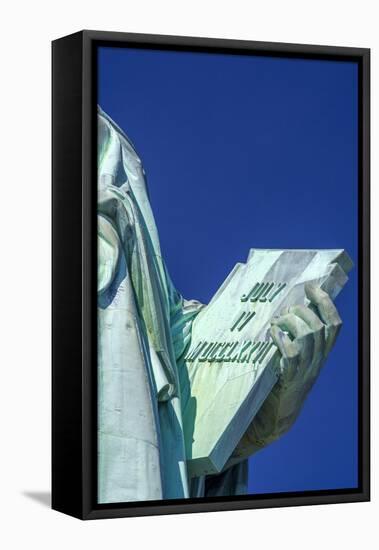 Statue of Liberty, Liberty Island, Manhattan, New York, United States of America, North America-Alan Copson-Framed Stretched Canvas