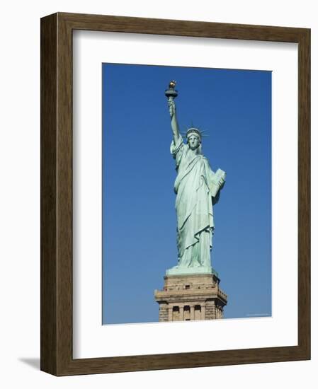 Statue of Liberty, Liberty Island, New York City, New York, United States of America, North America-Amanda Hall-Framed Photographic Print