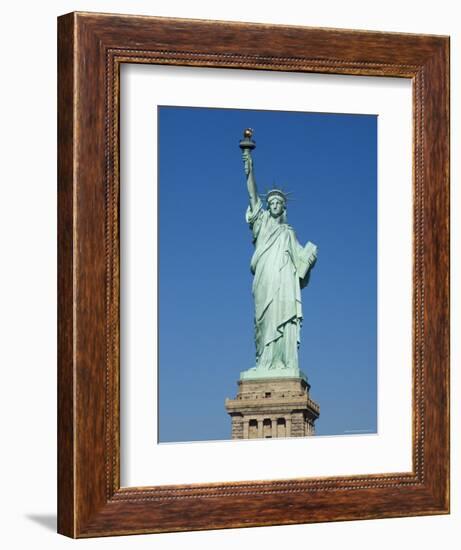 Statue of Liberty, Liberty Island, New York City, New York, United States of America, North America-Amanda Hall-Framed Photographic Print