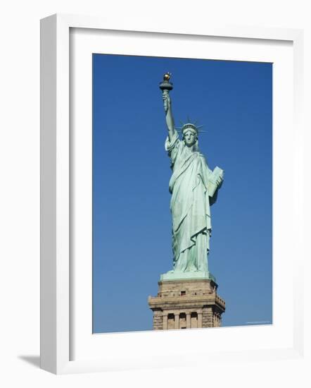 Statue of Liberty, Liberty Island, New York City, New York, United States of America, North America-Amanda Hall-Framed Photographic Print