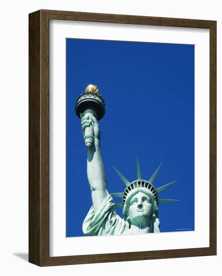 Statue of Liberty, Liberty Island, New York City, New York, United States of America, North America-Amanda Hall-Framed Photographic Print