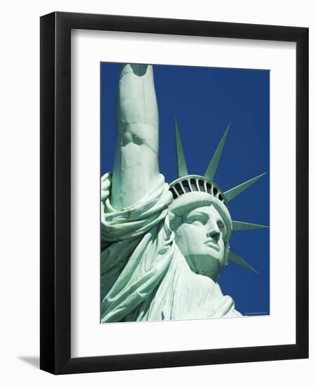 Statue of Liberty, Liberty Island, New York City, New York, United States of America, North America-Amanda Hall-Framed Premium Photographic Print