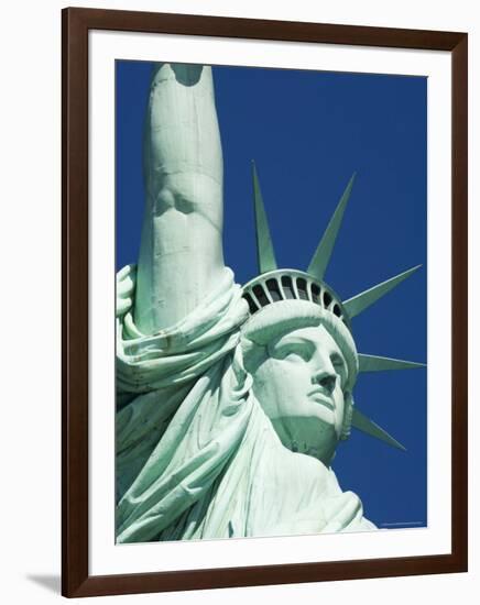 Statue of Liberty, Liberty Island, New York City, New York, United States of America, North America-Amanda Hall-Framed Photographic Print