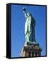 Statue of Liberty, Liberty Island, New York City, New York, USA-Amanda Hall-Framed Stretched Canvas