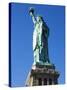 Statue of Liberty, Liberty Island, New York City, New York, USA-Amanda Hall-Stretched Canvas