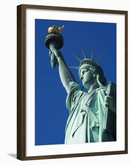 Statue of Liberty, Liberty Island, New York City, New York, USA-Amanda Hall-Framed Photographic Print