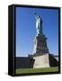 Statue of Liberty, Liberty Island, New York City, New York, USA-Amanda Hall-Framed Stretched Canvas