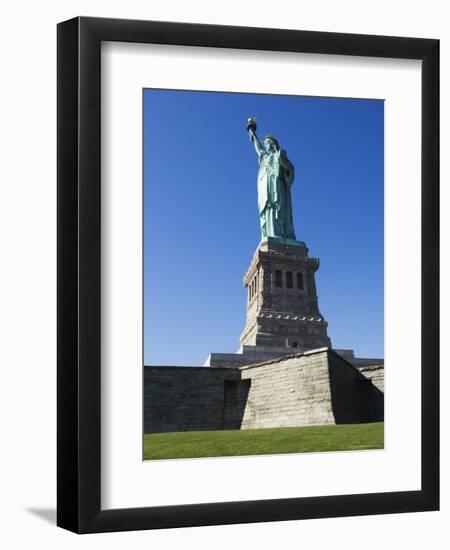 Statue of Liberty, Liberty Island, New York City, New York, USA-Amanda Hall-Framed Photographic Print