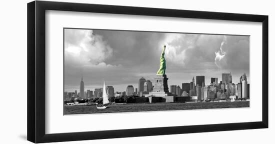 Statue of Liberty, New Downtown Panora-Igor Maloratsky-Framed Art Print