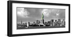 Statue of Liberty, New Downtown Panora-Igor Maloratsky-Framed Art Print