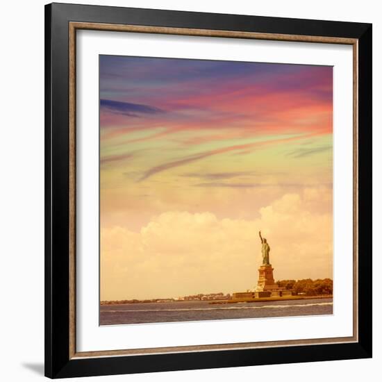 Statue of Liberty New York American Symbol USA US-holbox-Framed Photographic Print