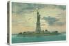 Statue of Liberty, New York City-null-Stretched Canvas