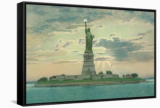 Statue of Liberty, New York City-null-Framed Stretched Canvas