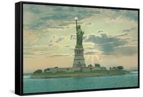 Statue of Liberty, New York City-null-Framed Stretched Canvas