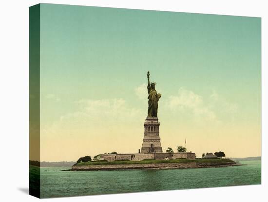 Statue of Liberty, New York Harbor, c.1905-null-Stretched Canvas
