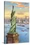 Statue of Liberty, New York Harbor-null-Stretched Canvas