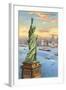 Statue of Liberty, New York Harbor-null-Framed Art Print