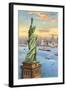 Statue of Liberty, New York Harbor-null-Framed Art Print