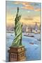 Statue of Liberty, New York Harbor-null-Mounted Art Print