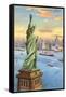 Statue of Liberty, New York Harbor-null-Framed Stretched Canvas