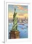 Statue of Liberty, New York Harbor-null-Framed Art Print