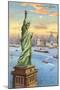 Statue of Liberty, New York Harbor-null-Mounted Art Print