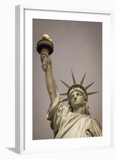 Statue of Liberty, New York, United States of America, North America-Amanda Hall-Framed Photographic Print