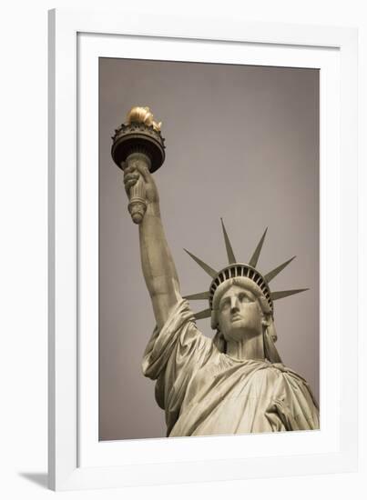 Statue of Liberty, New York, United States of America, North America-Amanda Hall-Framed Photographic Print