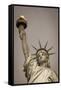 Statue of Liberty, New York, United States of America, North America-Amanda Hall-Framed Stretched Canvas