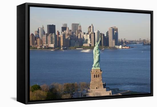 Statue of Liberty, New York, USA-Peter Adams-Framed Stretched Canvas