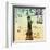 Statue of Liberty, New York Vintage Postcard Collage-Piddix-Framed Art Print