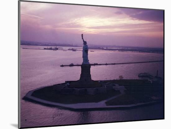 Statue of Liberty on Bedloe's Island in New York Harbor-Dmitri Kessel-Mounted Photographic Print