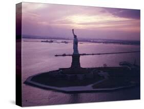 Statue of Liberty on Bedloe's Island in New York Harbor-Dmitri Kessel-Stretched Canvas