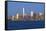 Statue of Liberty, One World Trade Center and Downtown Manhattan across the Hudson River-Gavin Hellier-Framed Stretched Canvas