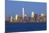 Statue of Liberty, One World Trade Center and Downtown Manhattan across the Hudson River-Gavin Hellier-Mounted Photographic Print