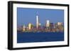 Statue of Liberty, One World Trade Center and Downtown Manhattan across the Hudson River-Gavin Hellier-Framed Photographic Print