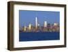 Statue of Liberty, One World Trade Center and Downtown Manhattan across the Hudson River-Gavin Hellier-Framed Photographic Print